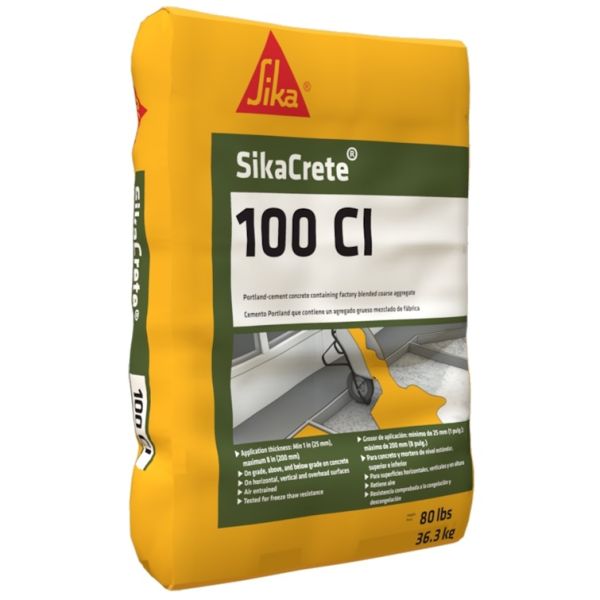 Sika Sikacrete 100 CI 80lb Bag | Indcon Supply